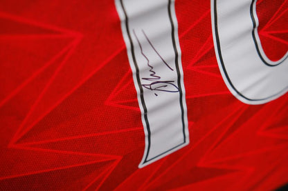 Dennis Bergkamp Signed Shirt Framed Display - Memorabilia Framers Shop