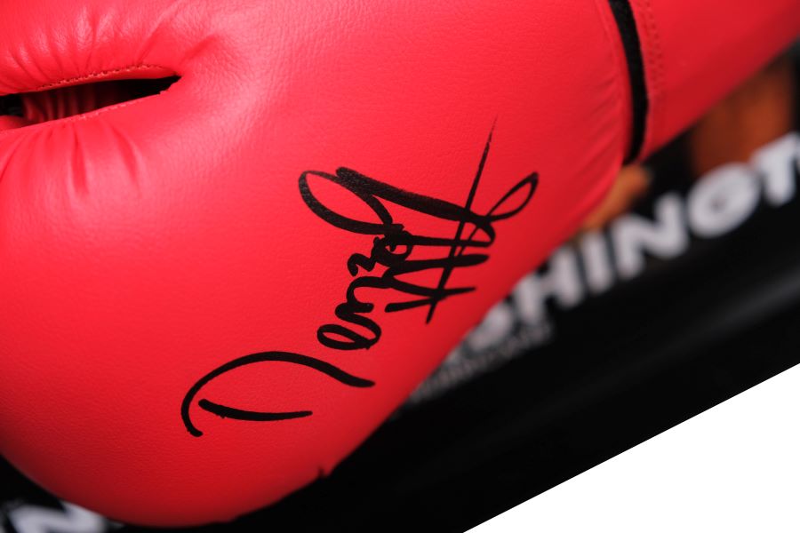 Denzel Washington Signed Glove Framed Display - Memorabilia Framers Shop