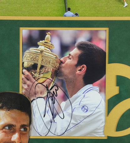 Djokovic Signed 12x8 Photograph Framed Display - Memorabilia Framers Shop