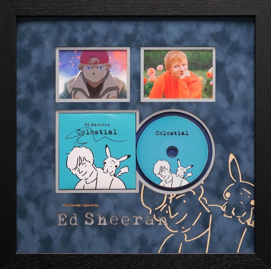 Ed Sheeran Signed CD Celestial Framed Display - Memorabilia Framers Shop