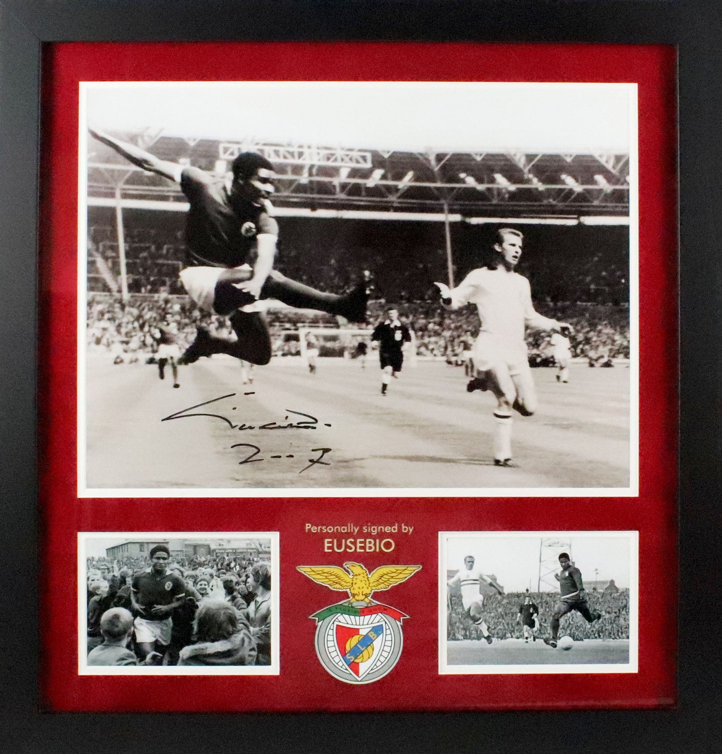 Eusebio Signed Photo Framed Display