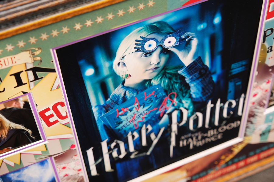 Evanna Lynch Potter Signed Photograph Harry Potter Display - Memorabilia Framers Shop