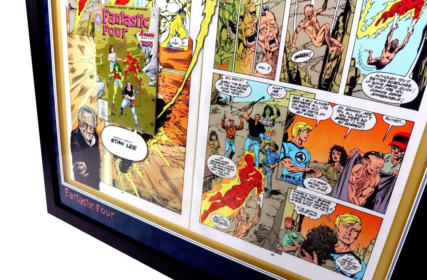 Fantastic Four Comic Signed by Stan Lee - Memorabilia Framers Shop