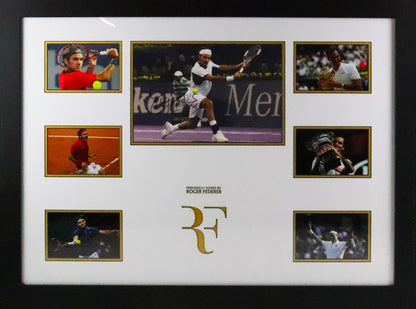 Roger Federer Signed Photo Display