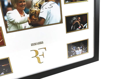 Roger Federer Signed Photo Display