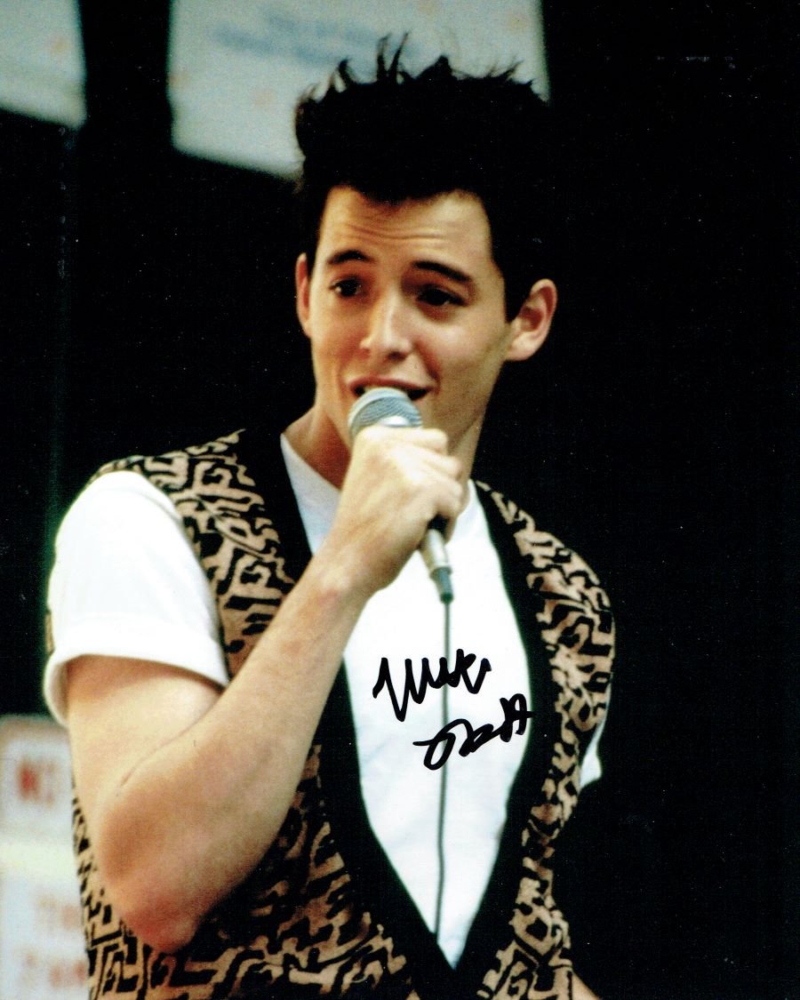 Ferris Bueller's Day Off Photograph Display Signed by Matthew Broderick - Memorabilia Framers Shop