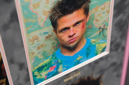 Fight Club Framed Display Signed by Brad Pitt - Memorabilia Framers Shop
