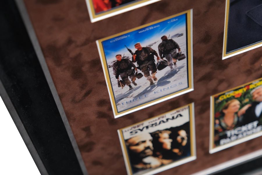 Filmography Photograph Display Signed by George Clooney - Memorabilia Framers Shop