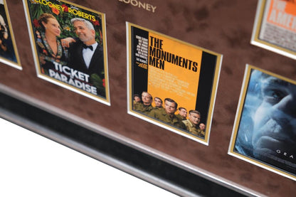 Filmography Photograph Display Signed by George Clooney - Memorabilia Framers Shop