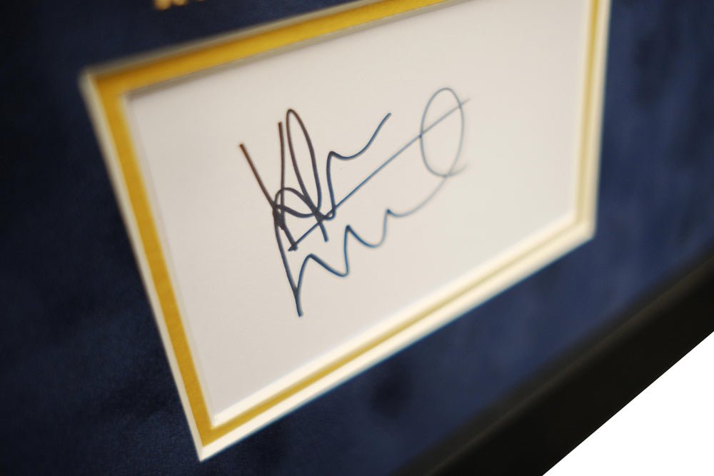 Framed Photograph Signed white card display by Kiefer Sutherland - Memorabilia Framers Shop
