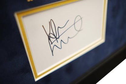 Framed Photograph Signed white card display by Kiefer Sutherland - Memorabilia Framers Shop