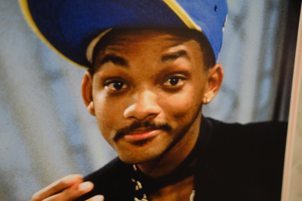 Fresh Prince Of Bel-Air signed white card by Will Smith - Memorabilia Framers Shop