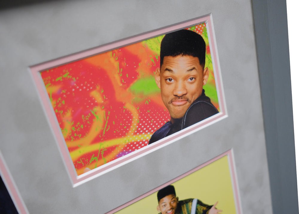 Fresh Prince Of Bel-Air signed white card by Will Smith - Memorabilia Framers Shop