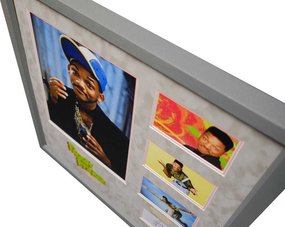 Fresh Prince Of Bel-Air signed white card by Will Smith - Memorabilia Framers Shop