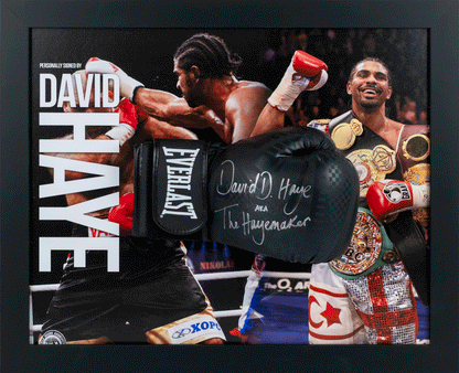 David Haye Signed Glove Framed Display