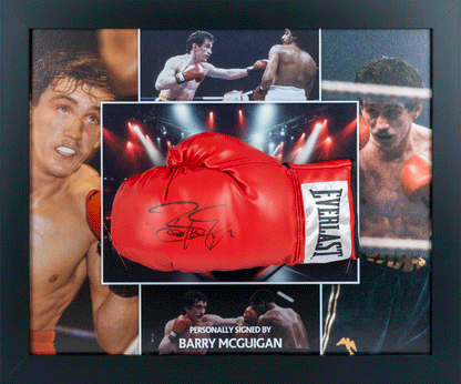 Barry McGuigan Signed Glove Framed Display