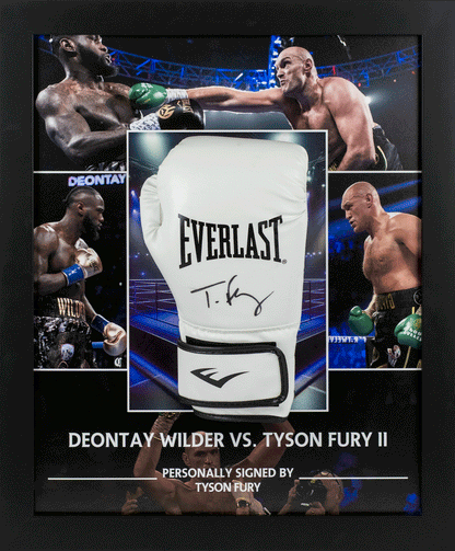 Tyson Fury Signed Glove Framed Display