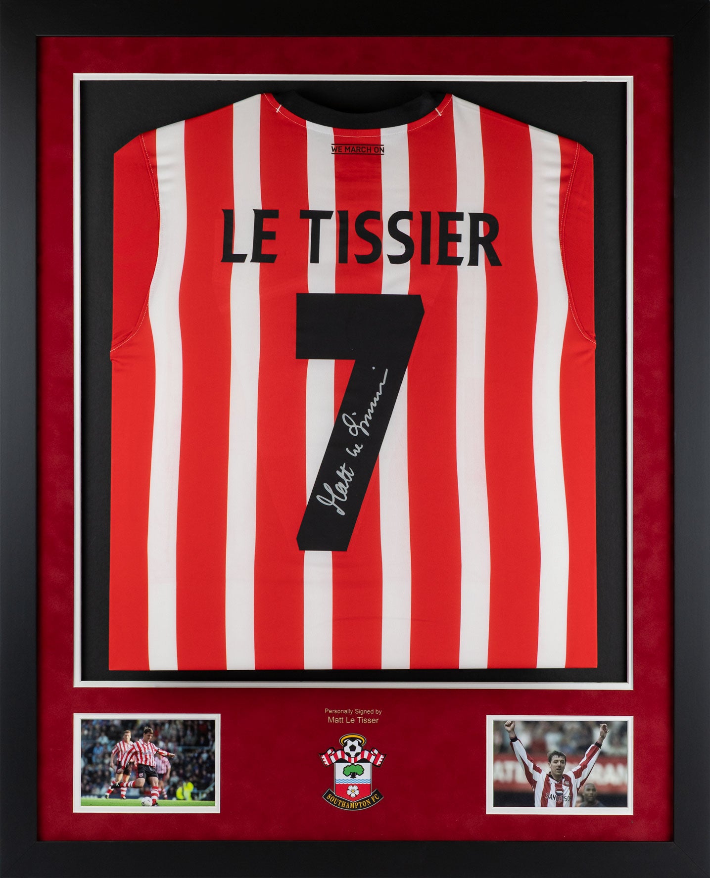 Matt Le Tissier Shirt Framed Display