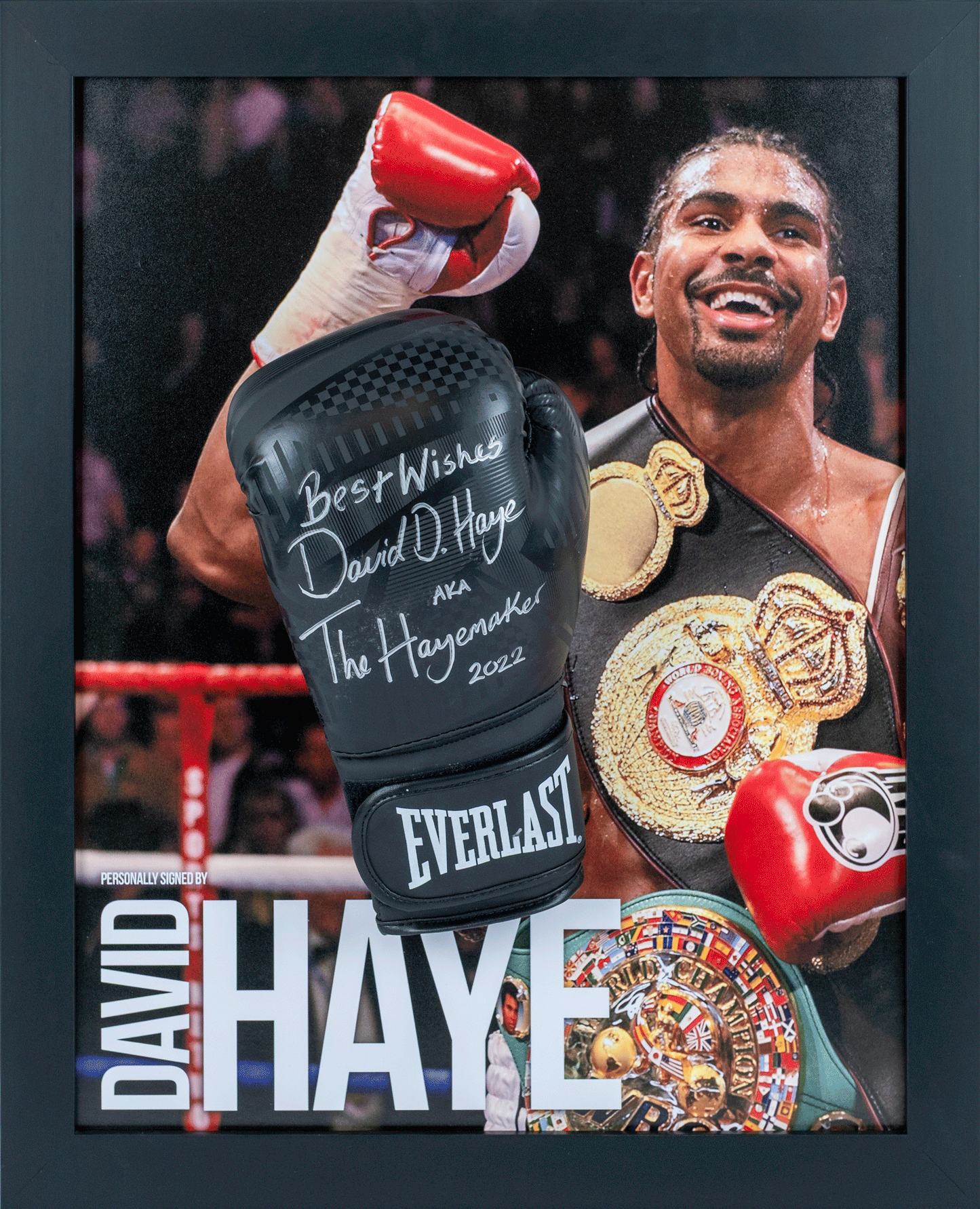 David Haye Signed Glove Framed Display