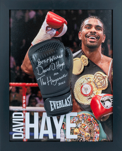 David Haye Signed Glove Framed Display