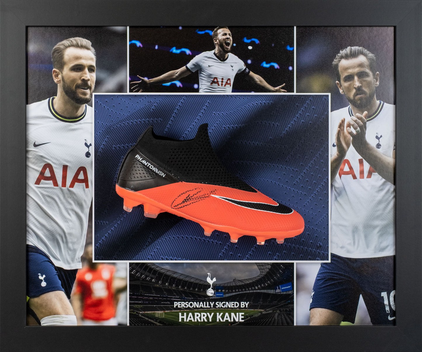 Harry Kane Signed Spurs Boot Framed Display
