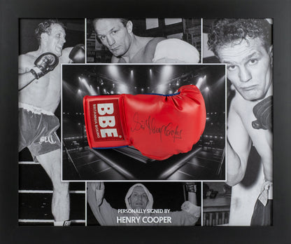 Sir Henry Cooper Signed Glove Framed Display