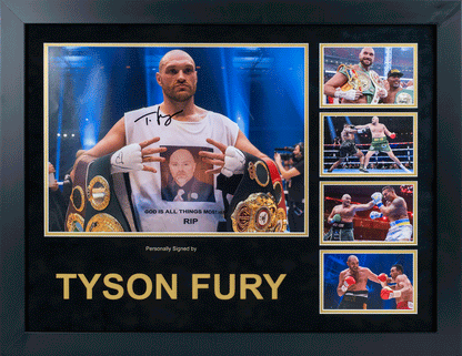 Tyson Fury 12x8 Photo Montage Display