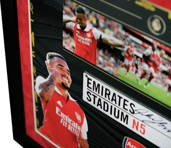 Gabriel Jesus Signed Mini Roadsign Framed Display - Memorabilia Framers Shop