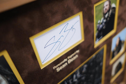 Game of thrones white card signed display by Sean Bean - Memorabilia Framers Shop