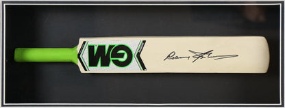 Garfield Sobers Signed Cricket Bat Framed Display - Memorabilia Framers Shop
