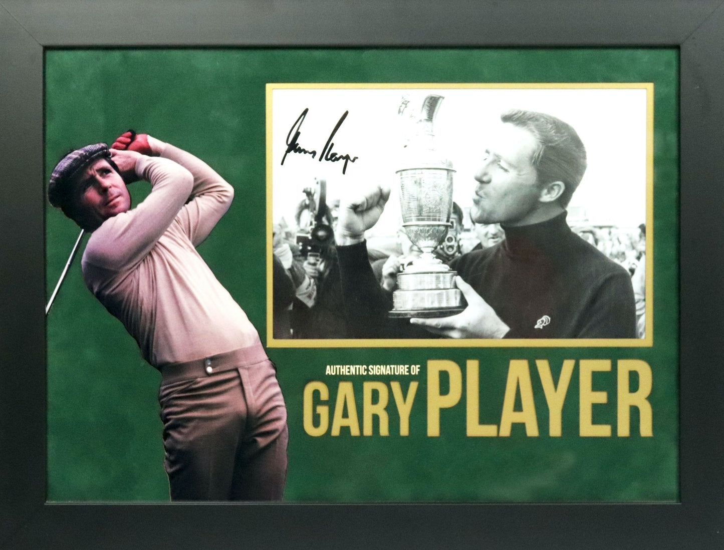 Gary Player signed Photo Framed Display - Memorabilia Framers Shop
