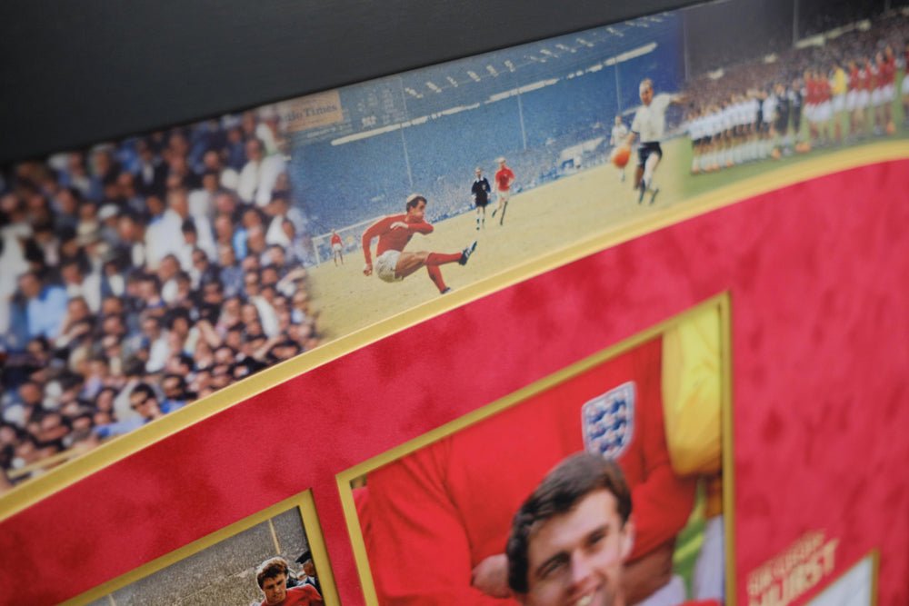 Geoff Hurst signed white card England team - Memorabilia Framers Shop
