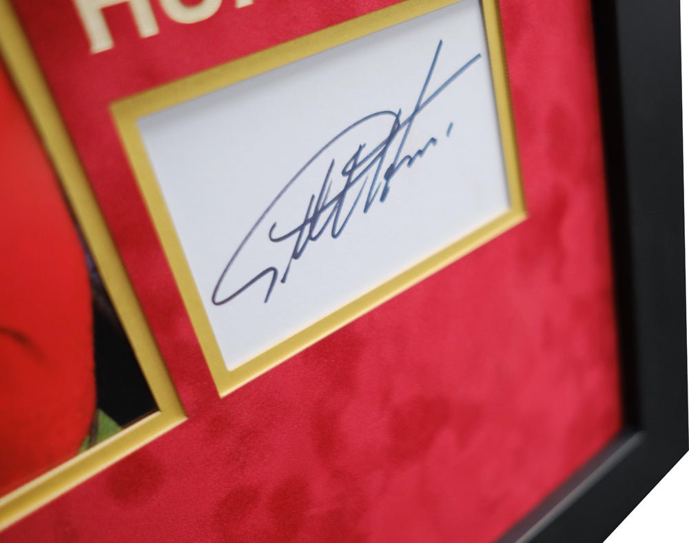Geoff Hurst signed white card England team - Memorabilia Framers Shop
