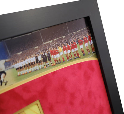 Geoff Hurst signed white card England team - Memorabilia Framers Shop