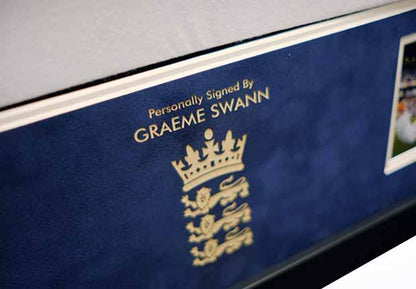 Graeme Swann signed England Cricket Shirt - Memorabilia Framers Shop