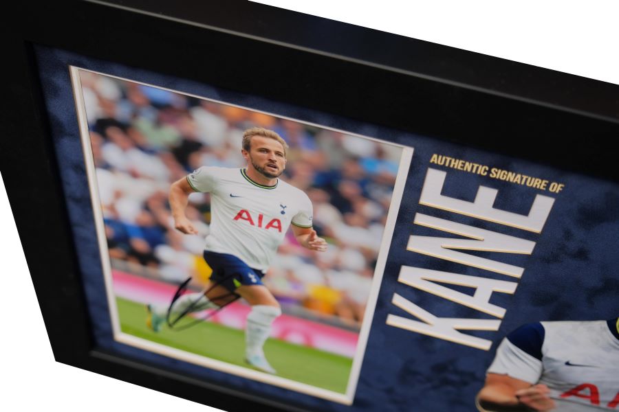 Harry Kane Signed 12x8 Photograph Display - Memorabilia Framers Shop