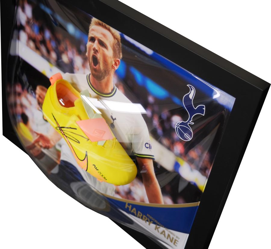 Harry Kane Signed Pink Spurs Boot Display - Memorabilia Framers Shop