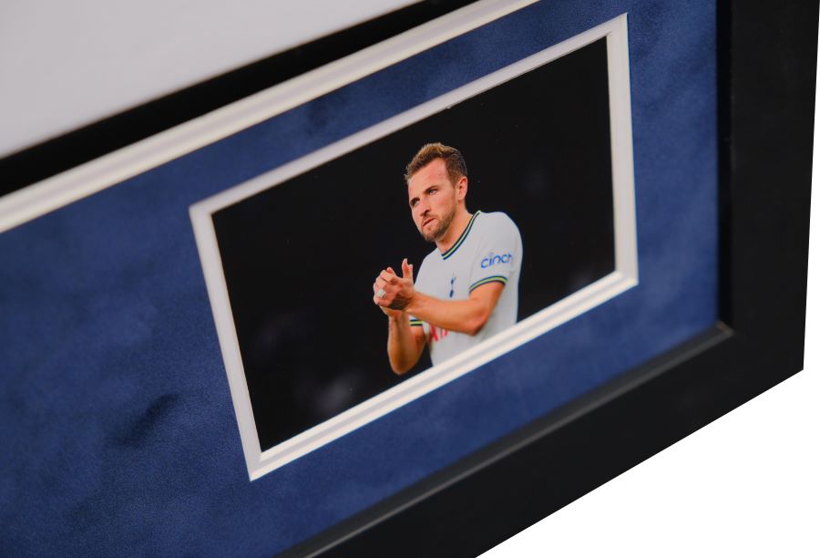 Harry Kane Signed Shirt Framed Display - Memorabilia Framers Shop