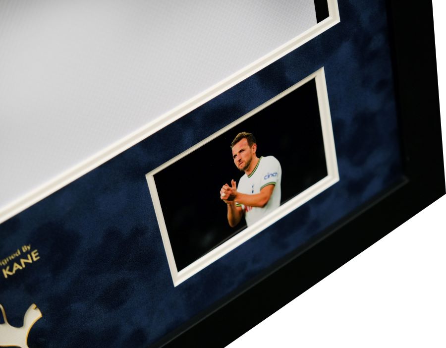 Harry Kane Signed Shirt Framed Display - Memorabilia Framers Shop