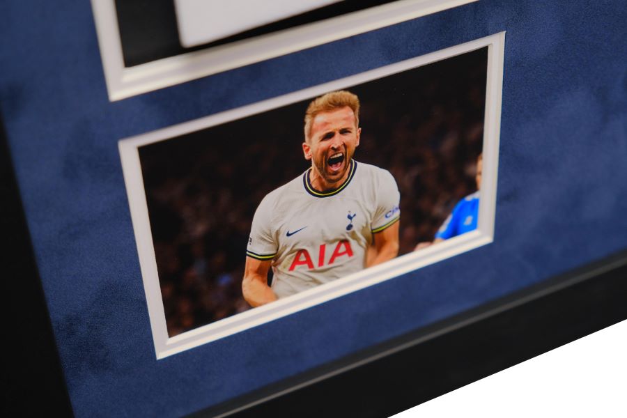 Harry Kane Signed Shirt Framed Display - Memorabilia Framers Shop