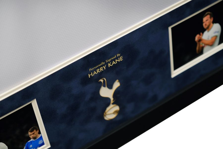 Harry Kane Signed Shirt Framed Display - Memorabilia Framers Shop