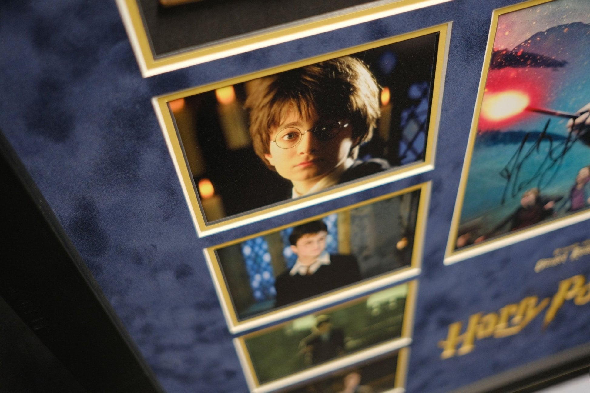 Harry potter signed photo and wand by Daniel Radcliffe - Memorabilia Framers Shop