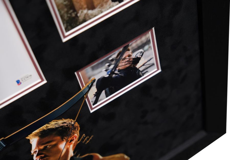 Hawkeye Signed 10x8 Photograph Display Signed by Jeremy Renner - Memorabilia Framers Shop