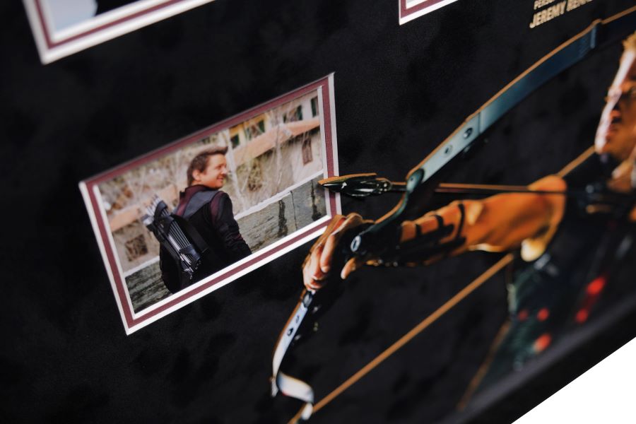 Hawkeye Signed 10x8 Photograph Display Signed by Jeremy Renner - Memorabilia Framers Shop