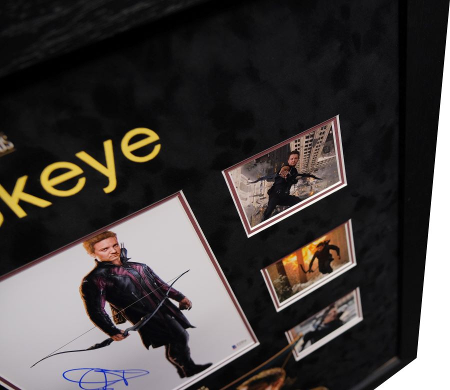 Hawkeye Signed 10x8 Photograph Display Signed by Jeremy Renner - Memorabilia Framers Shop