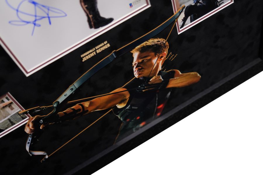 Hawkeye Signed 10x8 Photograph Display Signed by Jeremy Renner - Memorabilia Framers Shop