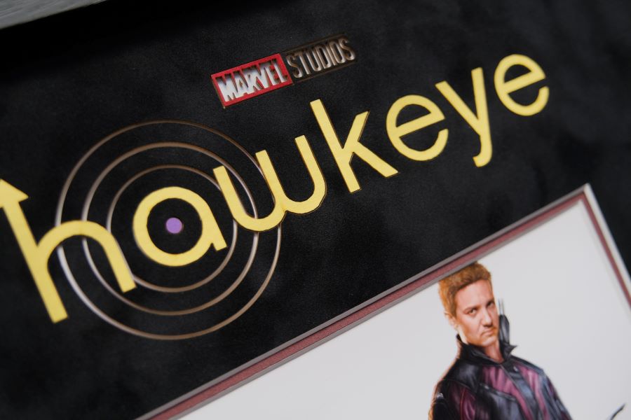 Hawkeye Signed 10x8 Photograph Display Signed by Jeremy Renner - Memorabilia Framers Shop
