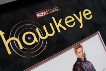 Hawkeye Signed 10x8 Photograph Display Signed by Jeremy Renner - Memorabilia Framers Shop