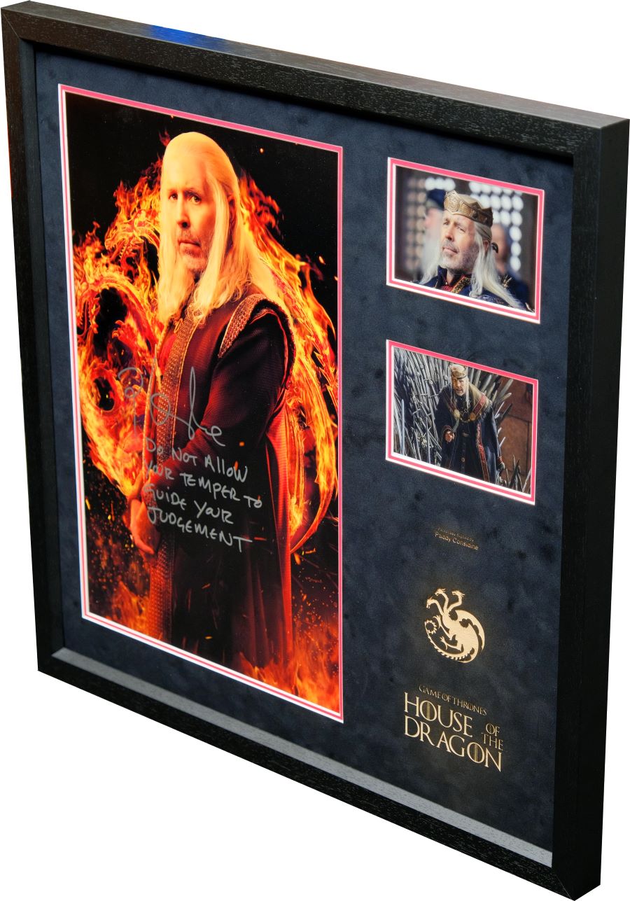 House of Dragon Poster Signed by Paddy Considine - Memorabilia Framers Shop