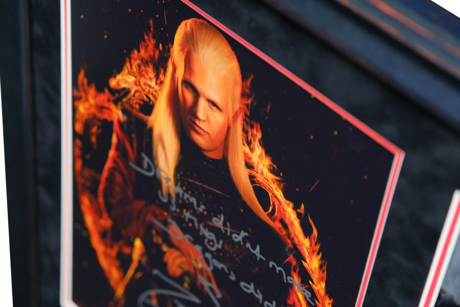 House of Dragons Signed Framed Display by Matt Smith - Memorabilia Framers Shop